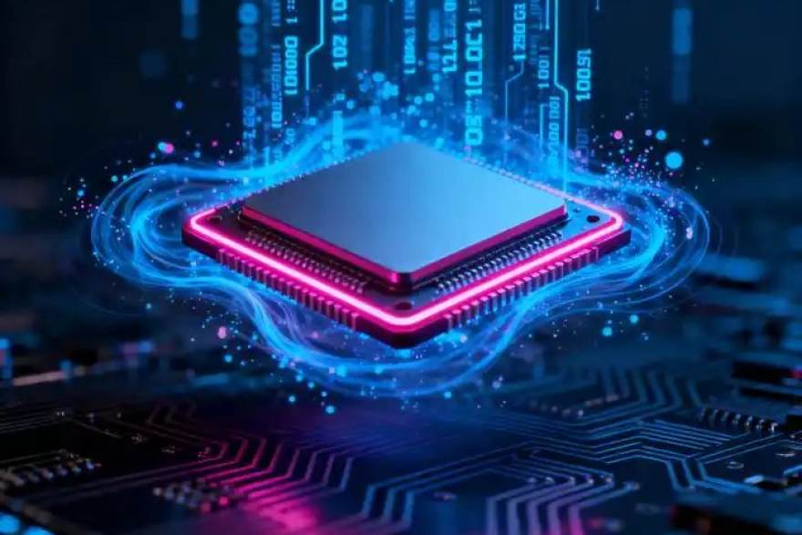 乐球吧 AI 芯片编辑团队工作场景配图